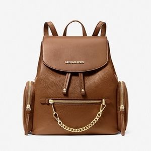 Michael Kors Jet Set Medium Pebbled Leather Backpack
